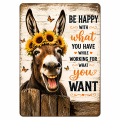 donkey quote wall art for office