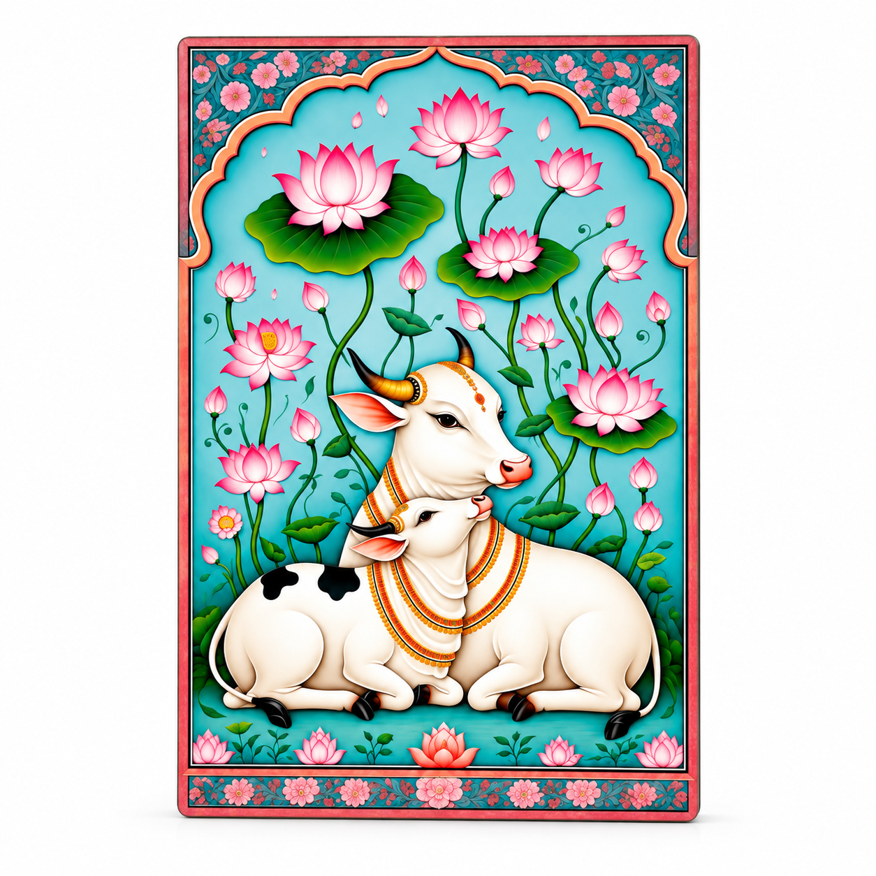cow calf traditional wall decor
