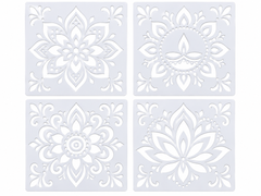 reusable rangoli stencil for diy art and craft