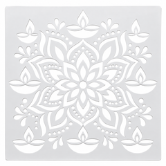 reusable rangoli stencil for diwali
