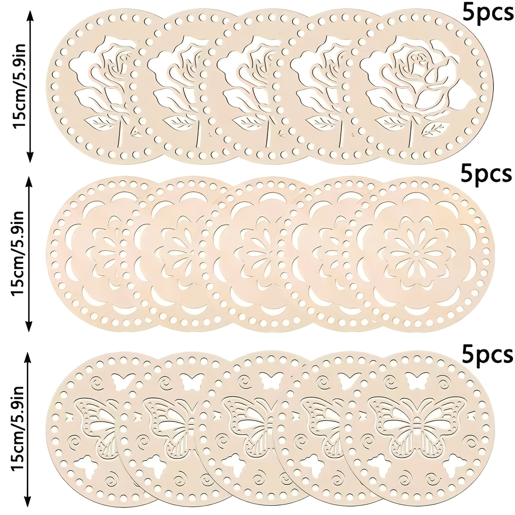 wooden floral weaving base for diwali decoration projects