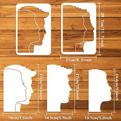 human silhouette stencil plastic