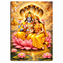 Goddess Lakshmi Lord Narayan wall decor