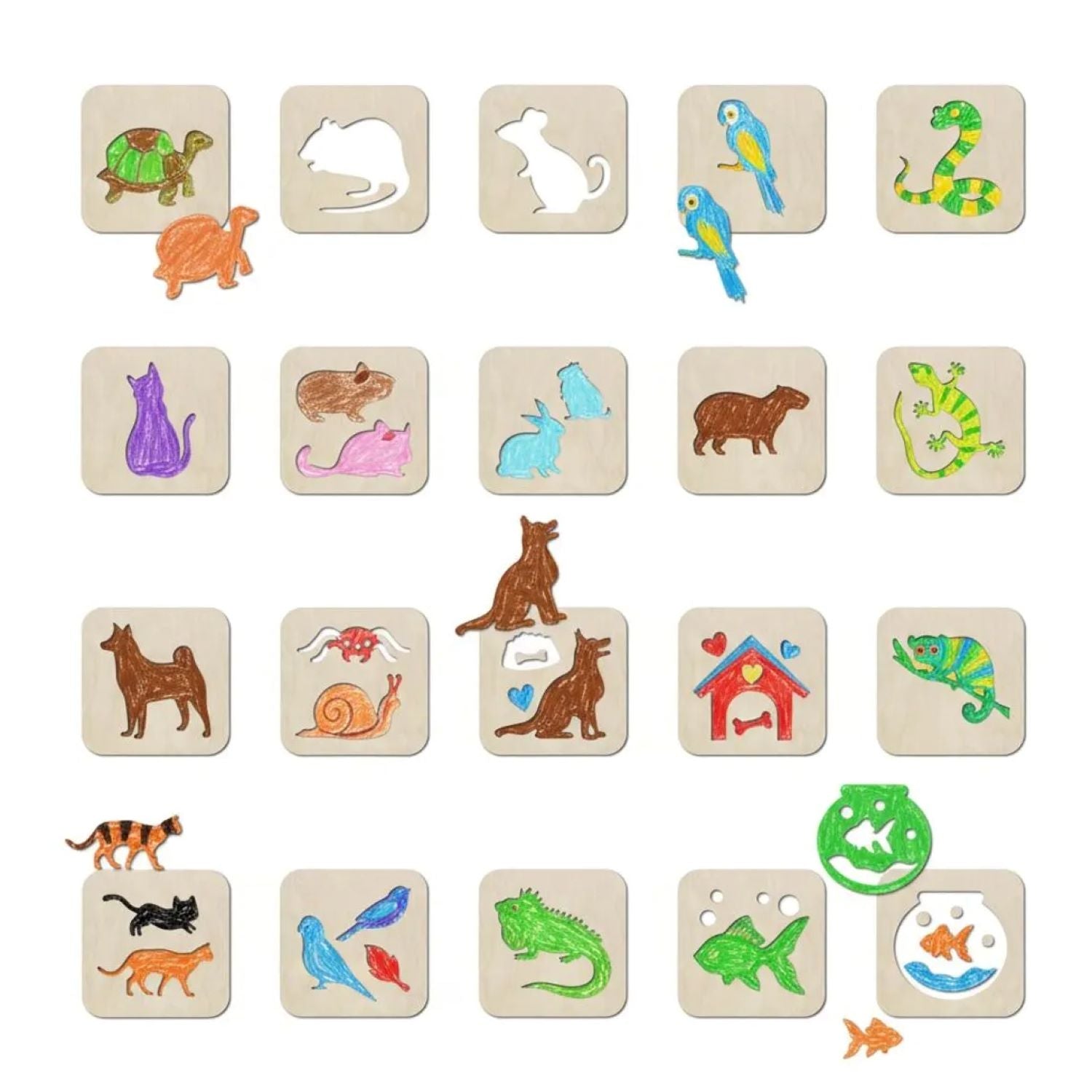 kids art drawing templates