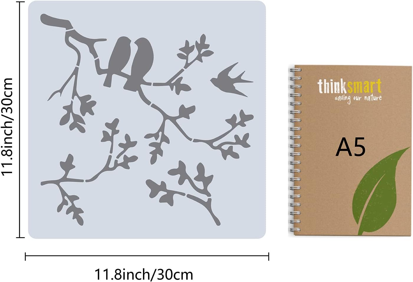 leaf silhouette stencil for diy art