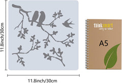 leaf silhouette stencil for diy art