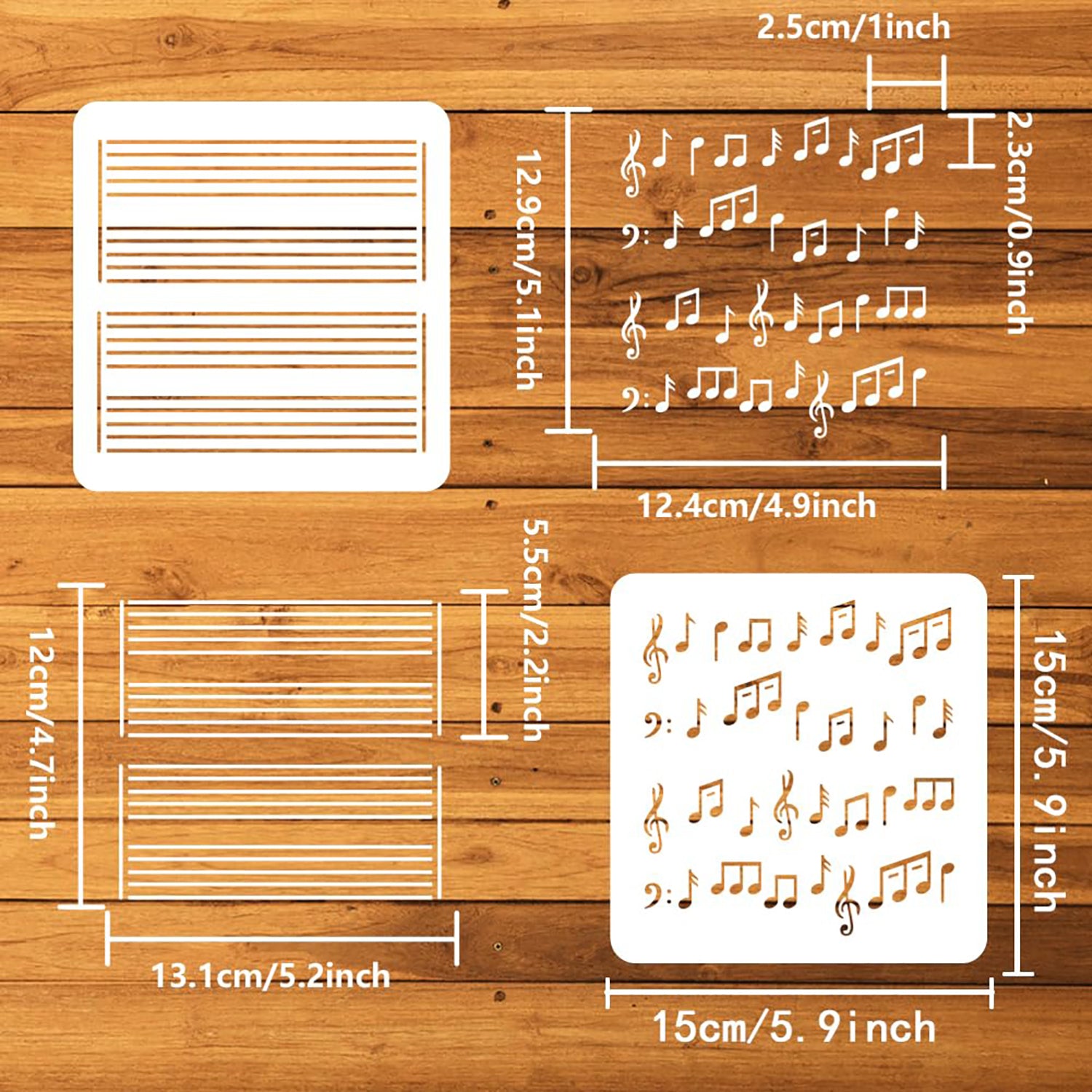 music stave stencil