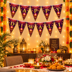 Diwali festive bunting for living room