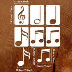 musical notes stencil