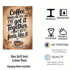 Coffee quote wall decor