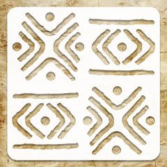 reusable tribal pet plastic stencil template