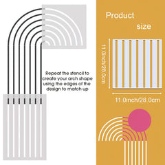 reusable wall painting templates for diy art