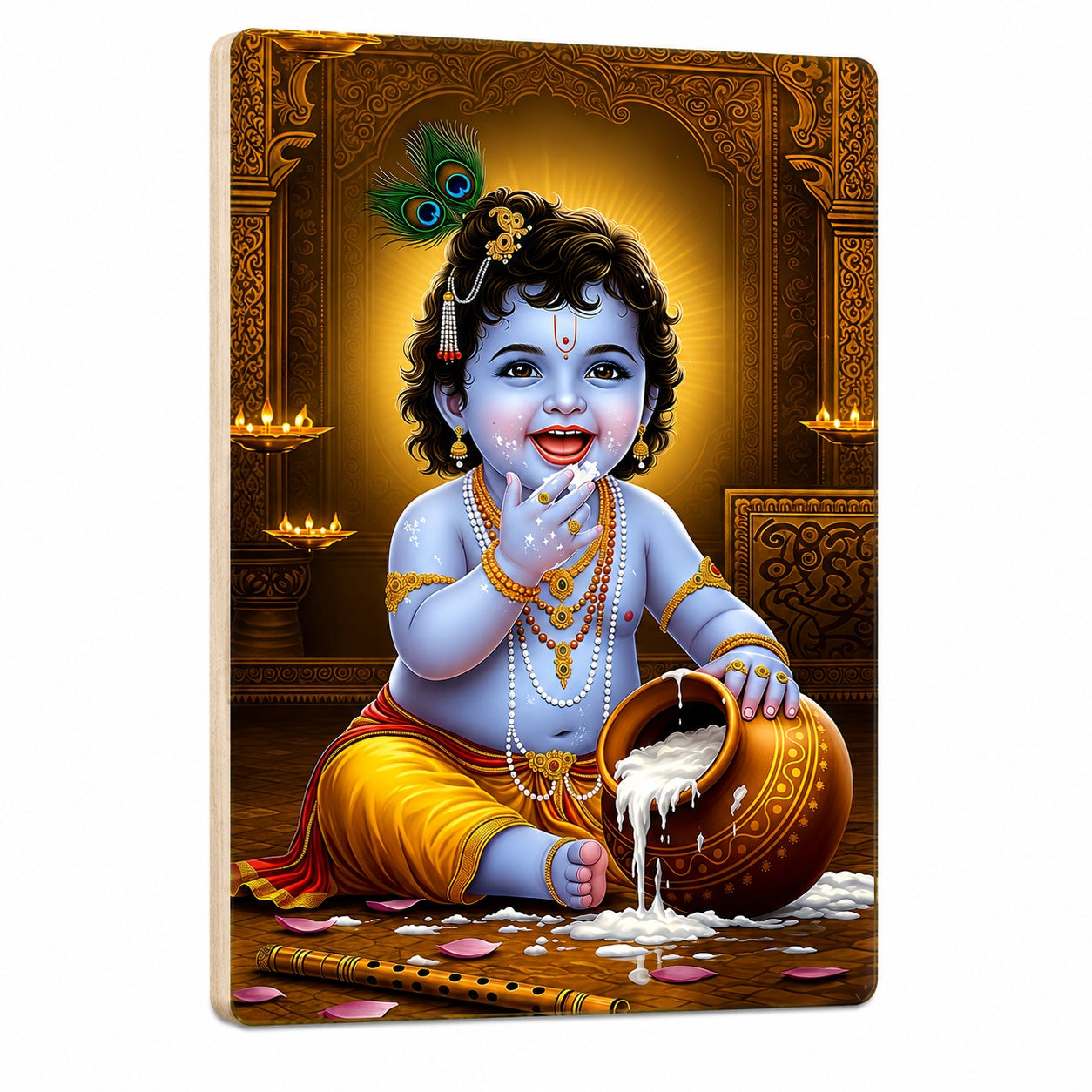 bal krishna wall hanging for puja room