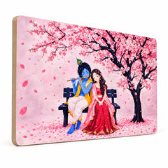 Romantic divine couple wall painting for living room
