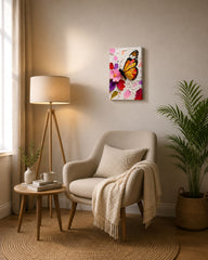 Floral Butterfly Wall Decor for Home