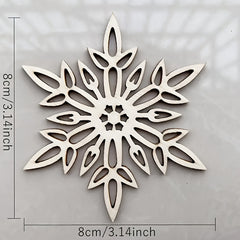 unfinished wooden snowflake cutouts for diy crafts