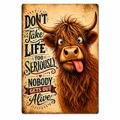 Highland Cow MDF Wall Decor