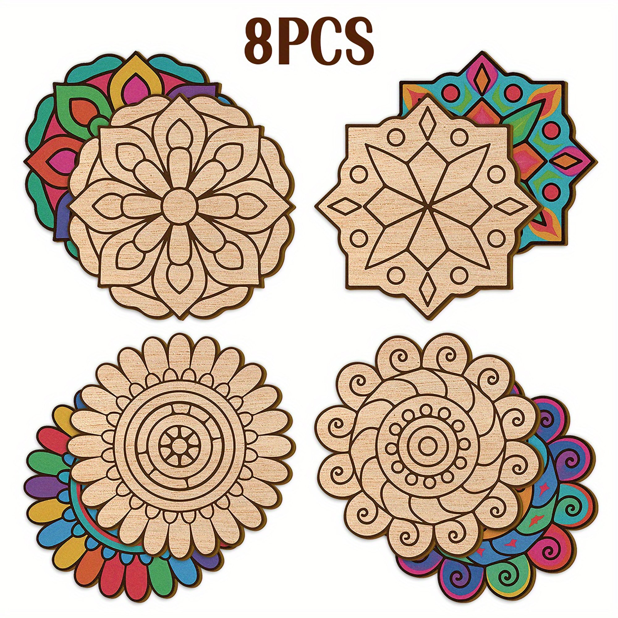 wooden diwali decoration shapes for festive art and craft