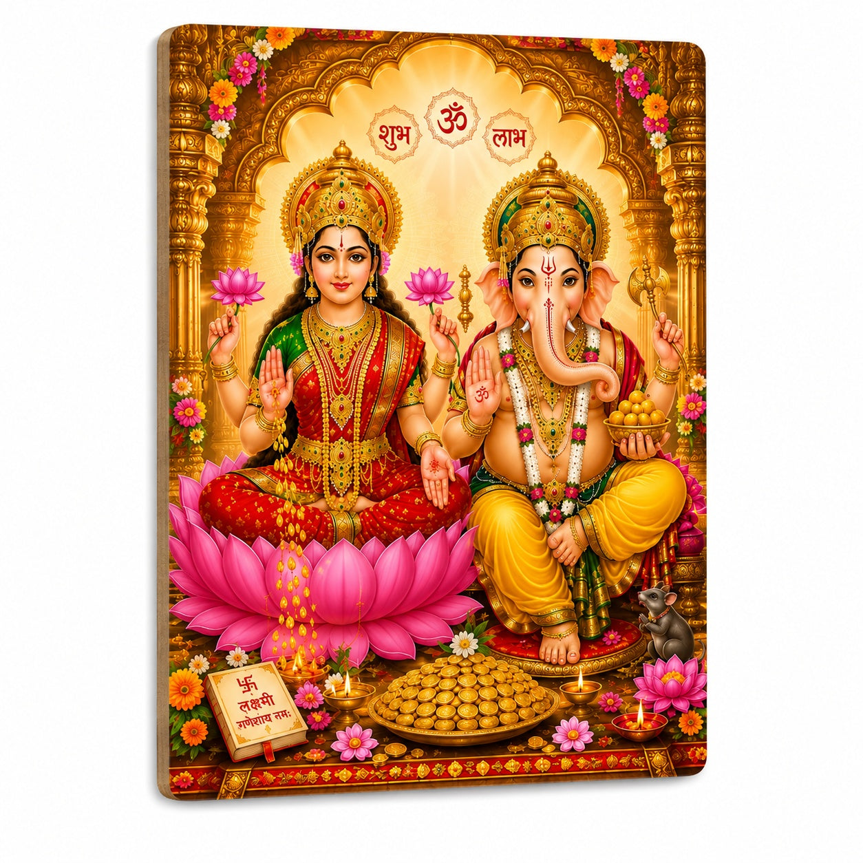 lakshmi ganesh wall hanging for puja room