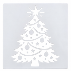 christmas tree stencil for diy craft