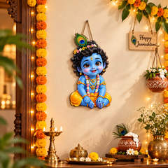 ready to hang Krishna wall art