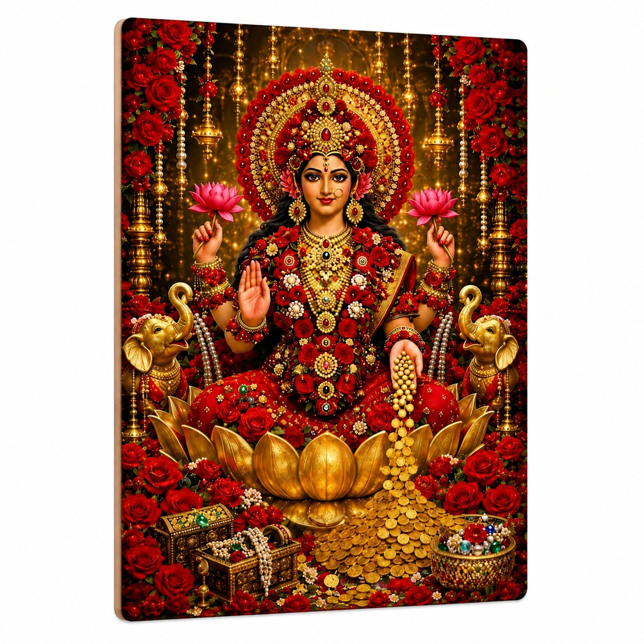 Lakshmi Mata wall painting for living room