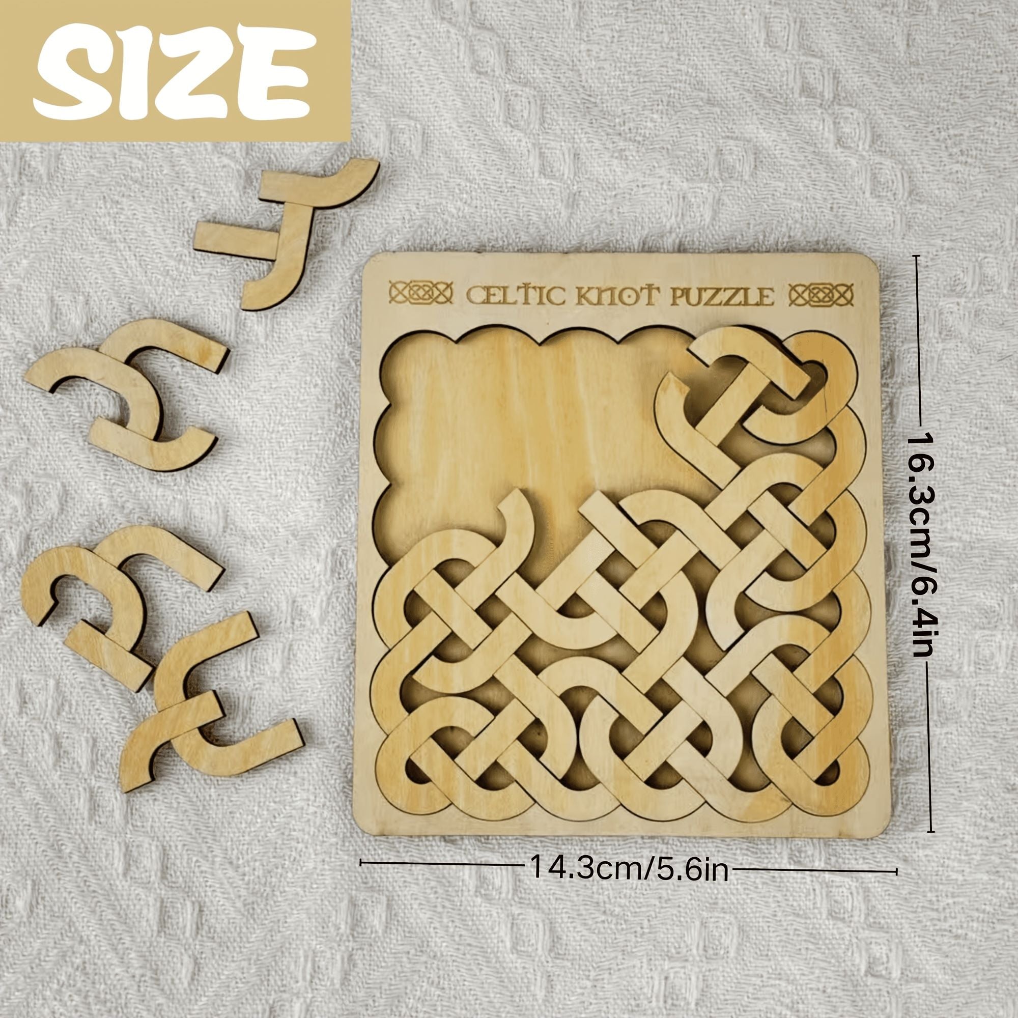 IQ brain teaser puzzle wooden logic game