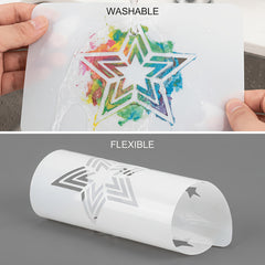 reusable plastic diwali stencil templates for diy art and craft