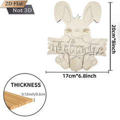 
easter bunny wooden shape
