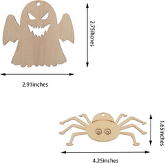 unfinished wood halloween shapes
