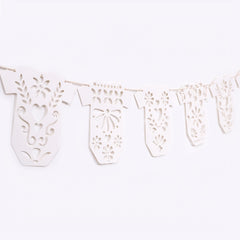 pvc baby shower banner garland