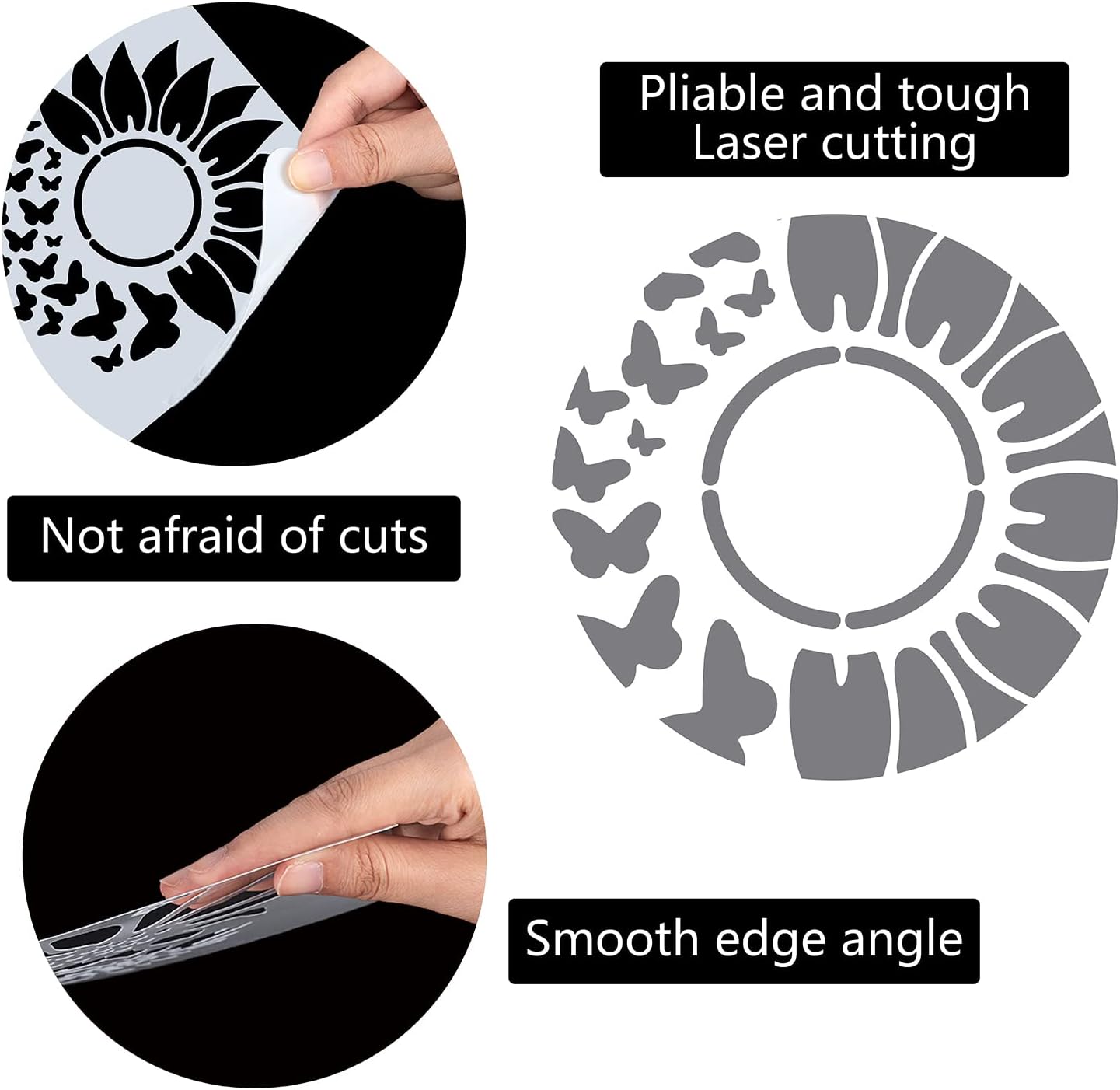 mylar flower painting template