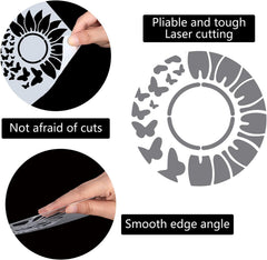 mylar flower painting template