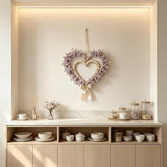 wooden heart wreath frame for mandala painting