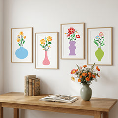 botanical plant stencil for wall decoration