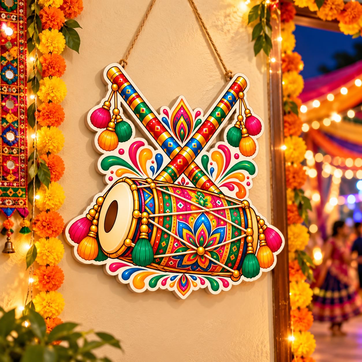 Garba festival wall decor for home