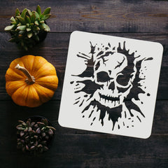 skeleton stencil for acrylic painting