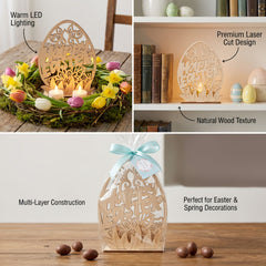 Easter egg design candle holder for living room decor