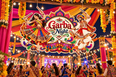 Navratri Dandiya wall art for home