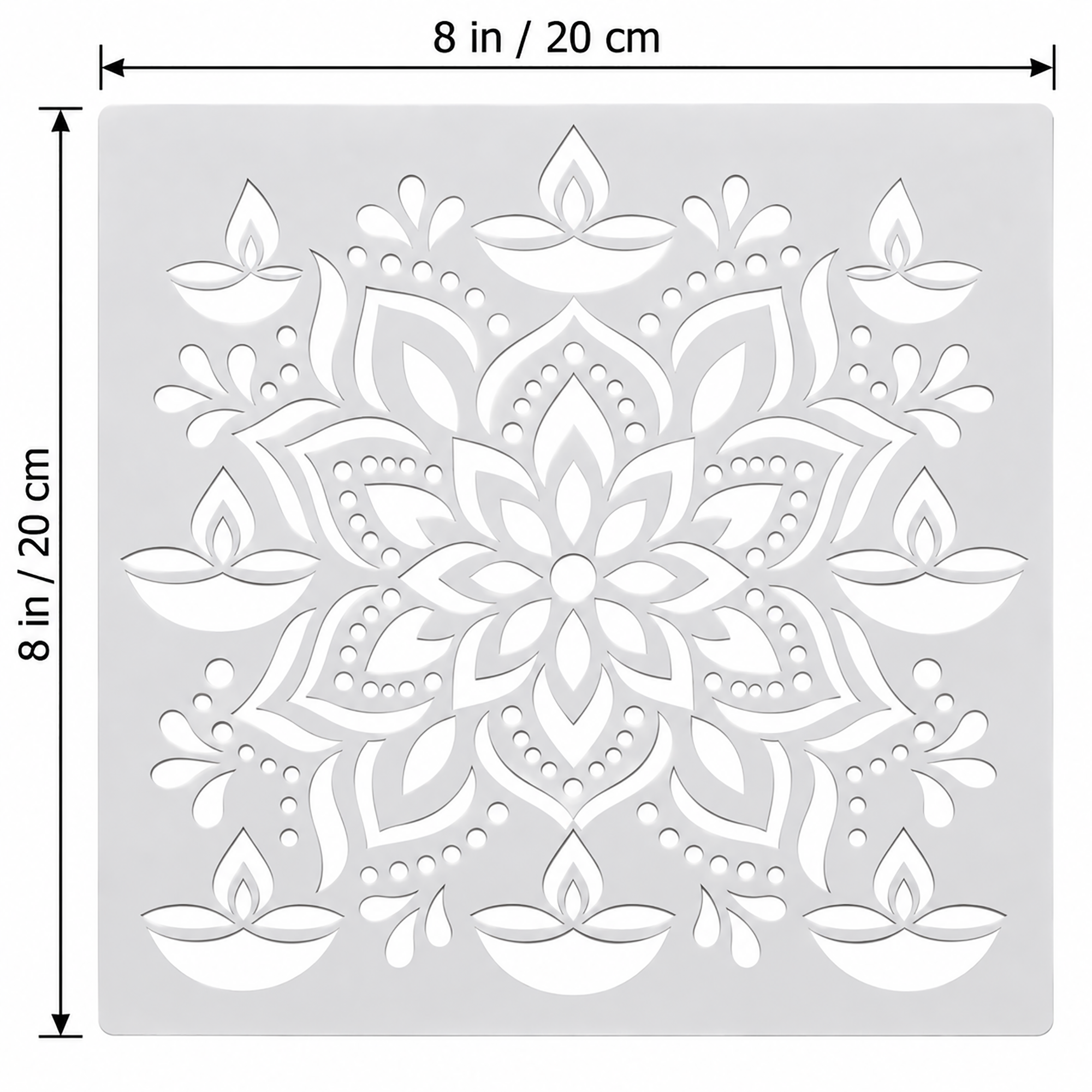 rangoli stencil for diy art and craft
