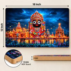 Jagannath wall painting MDF ready to hang