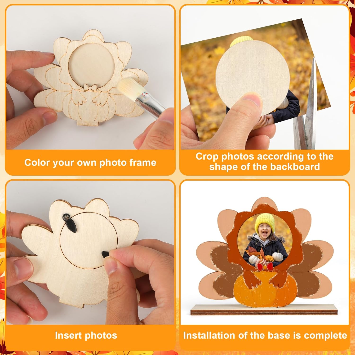 autumn wooden craft ornaments
