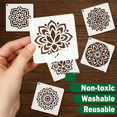 mandala rangoli stencil set for diwali floor decoration