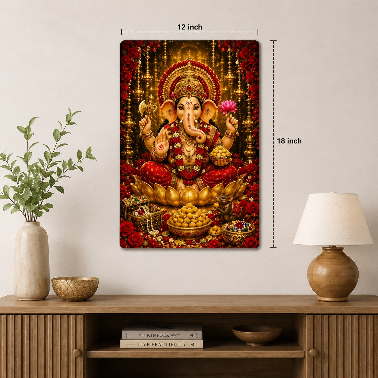 Ganesh Ji wall decor for pooja room
