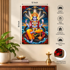 divine God on serpent theme wall art