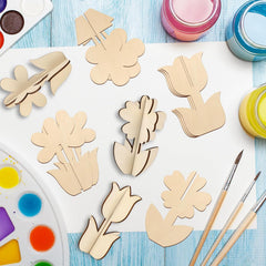 3d wooden flower craft