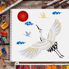 crane stencil template