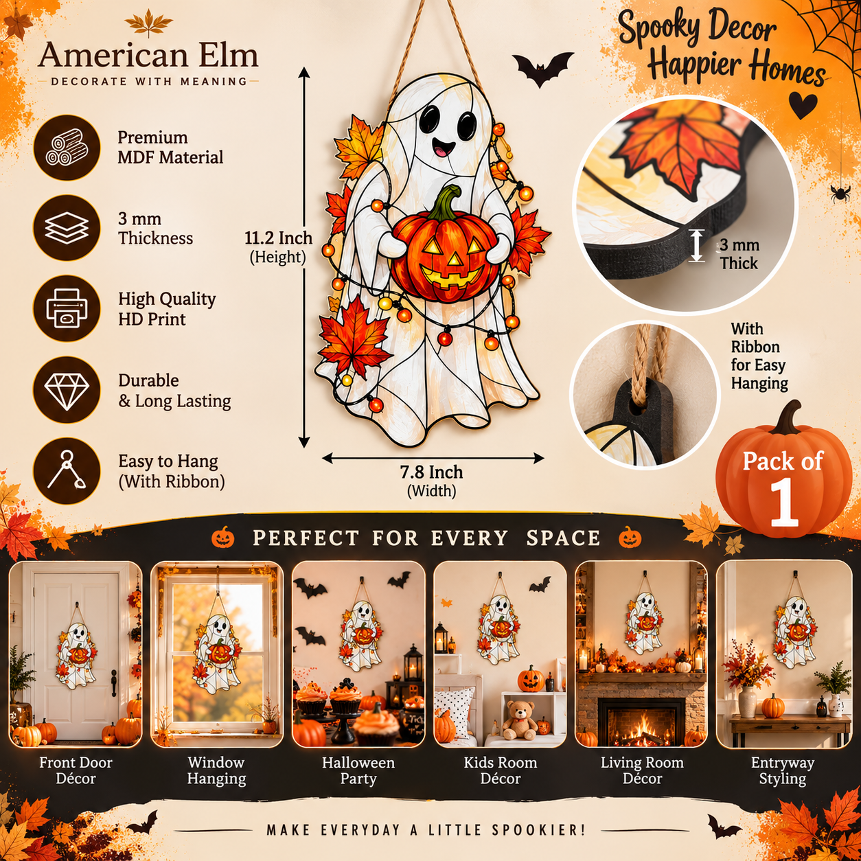 ready to hang Halloween wall decor
