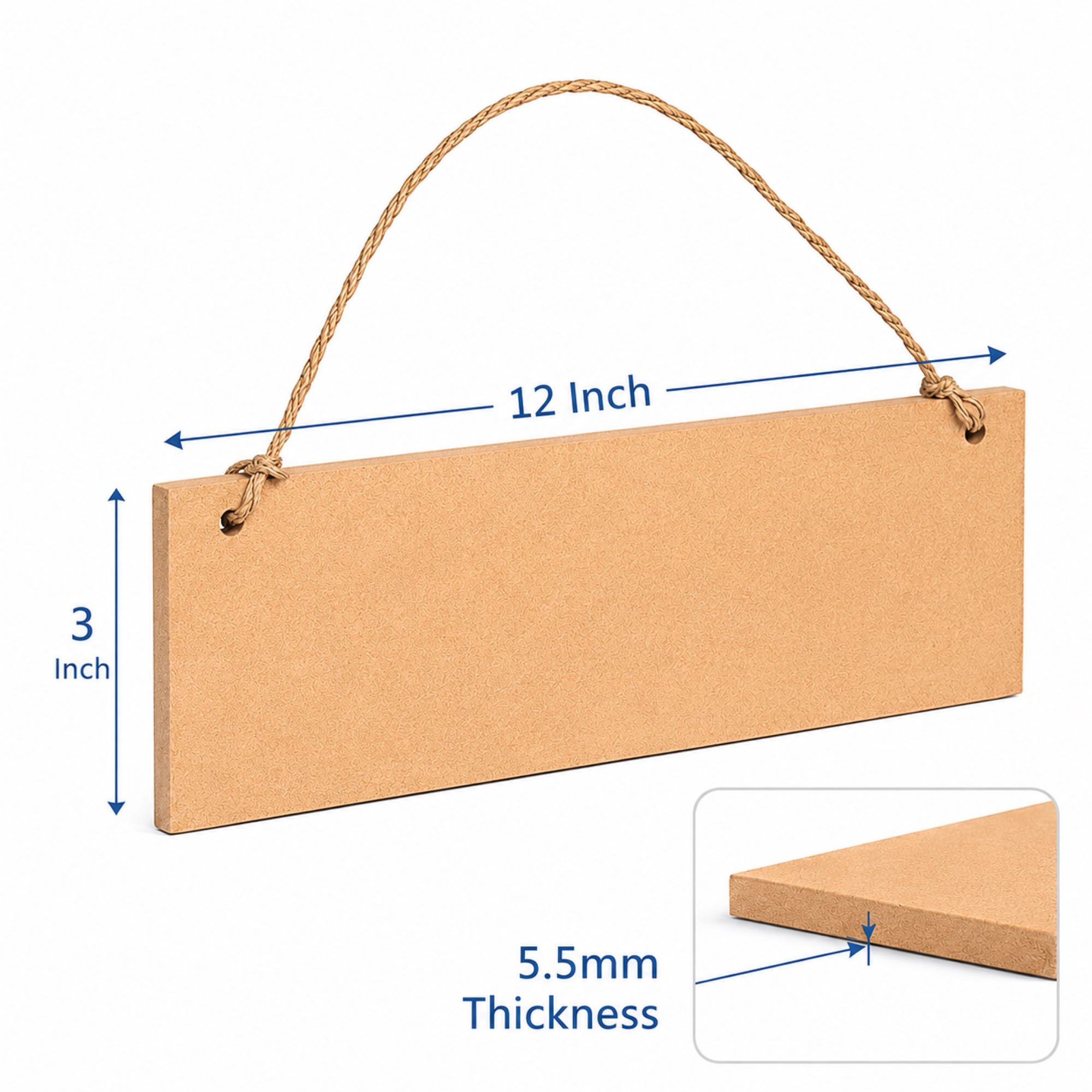 wooden hanging board for craft projects
