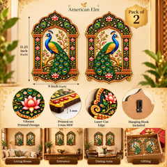 peacock jharokha MDF wall decor
